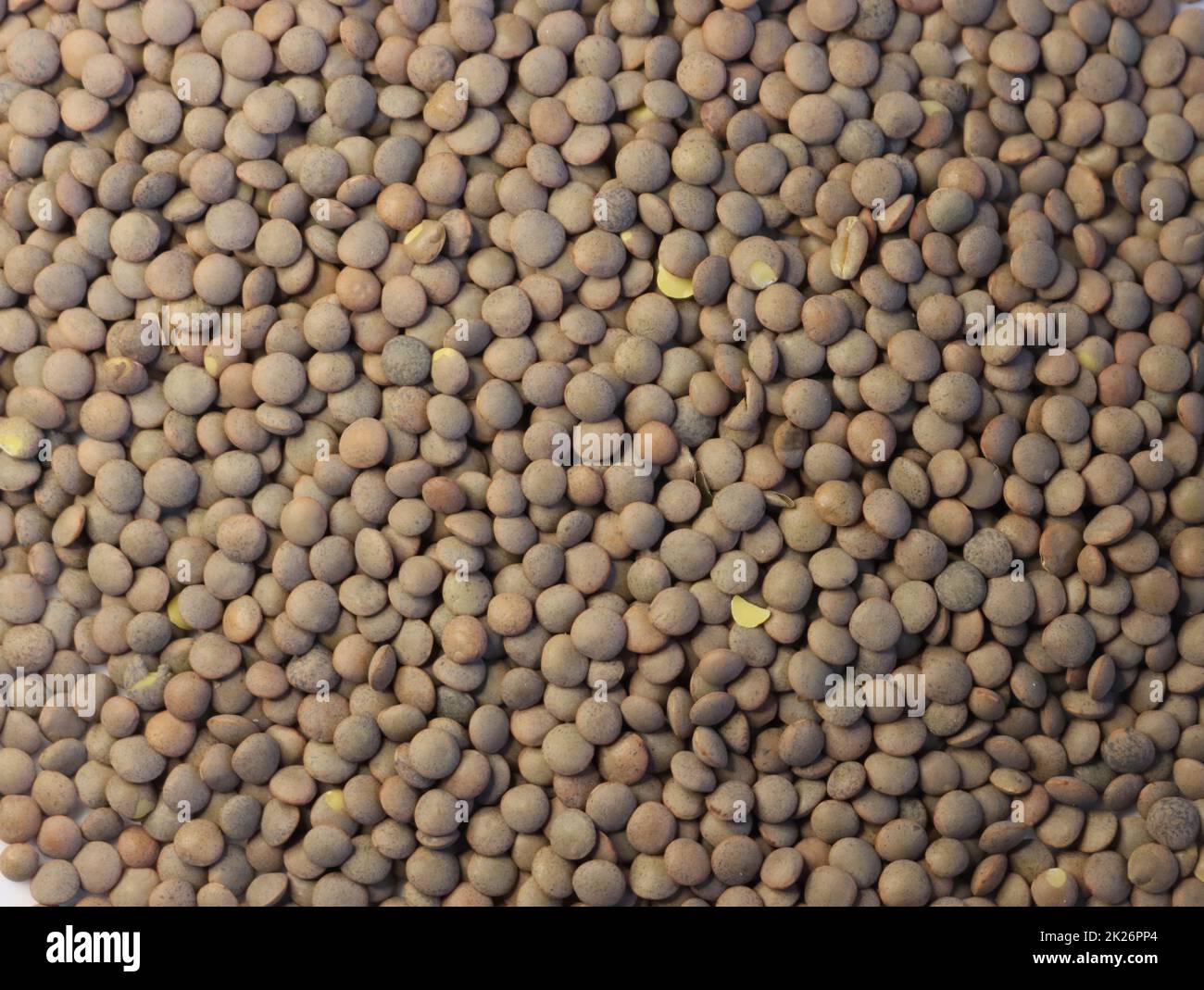 Köstliche Linsen gesunde natürliche Hülsenfrüchte benötigten Hintergrund Stockfoto