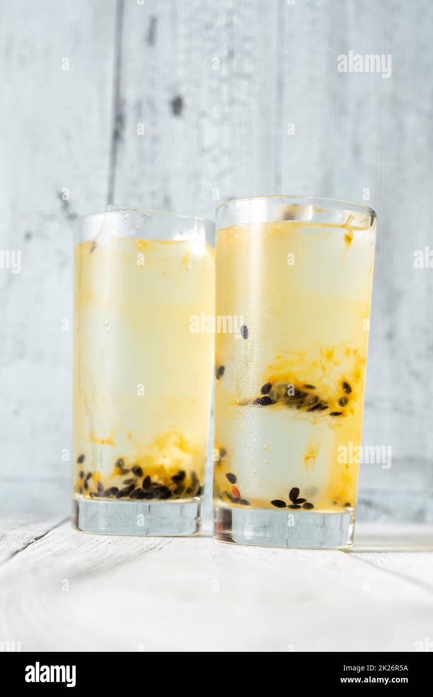 Gläser Waltzing Matilda Cocktail Stockfoto