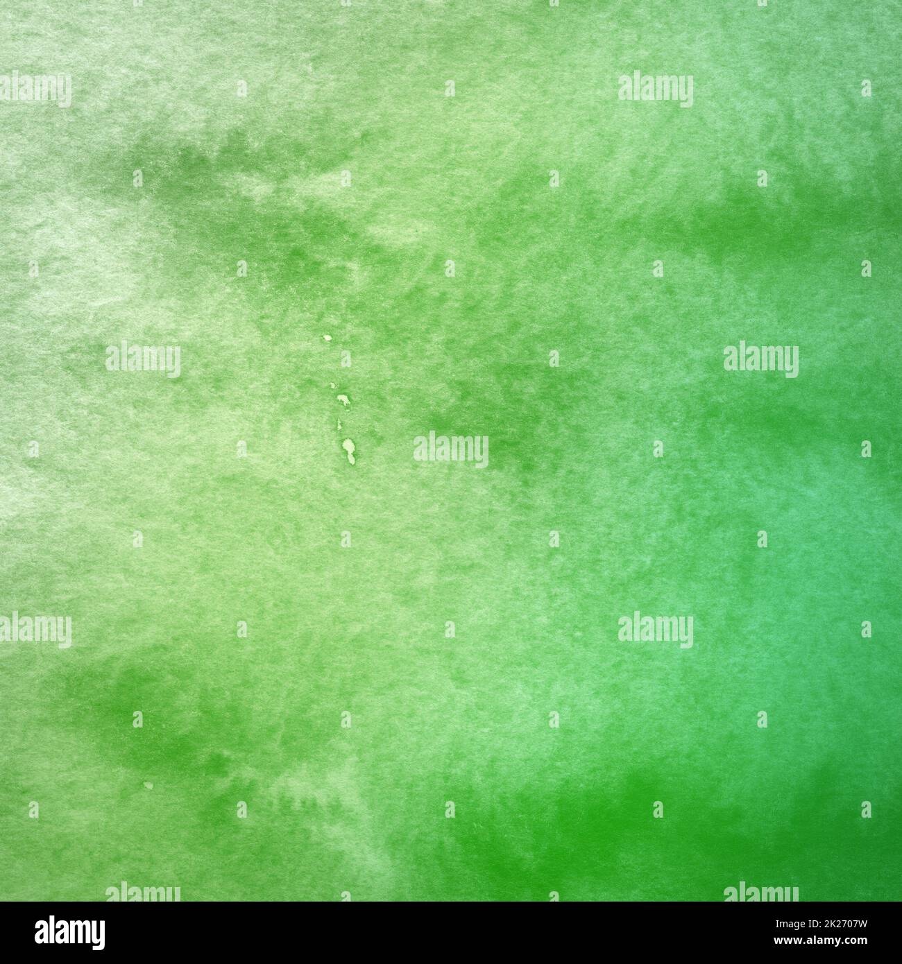 Moderner, einfacher, kreativer, hellgrüner, wasserfarbener, gestrichener Papierhintergrund mit strukturiertem Effekt. Stockfoto