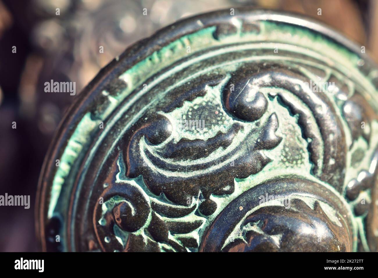 Alte Türklinke in der Innenstadt von Passau, Bayern, Deutschland Stockfoto