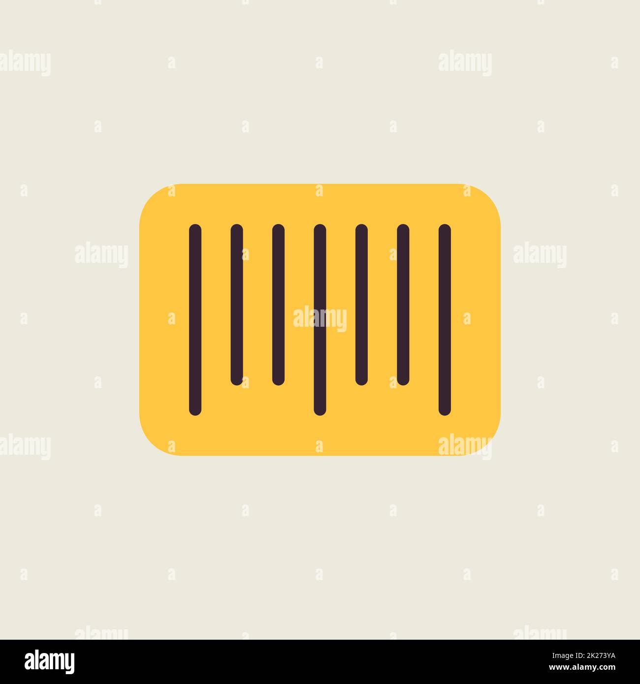 Barcode-Vektor-Symbol. E-Commerce-Zeichen Stockfoto