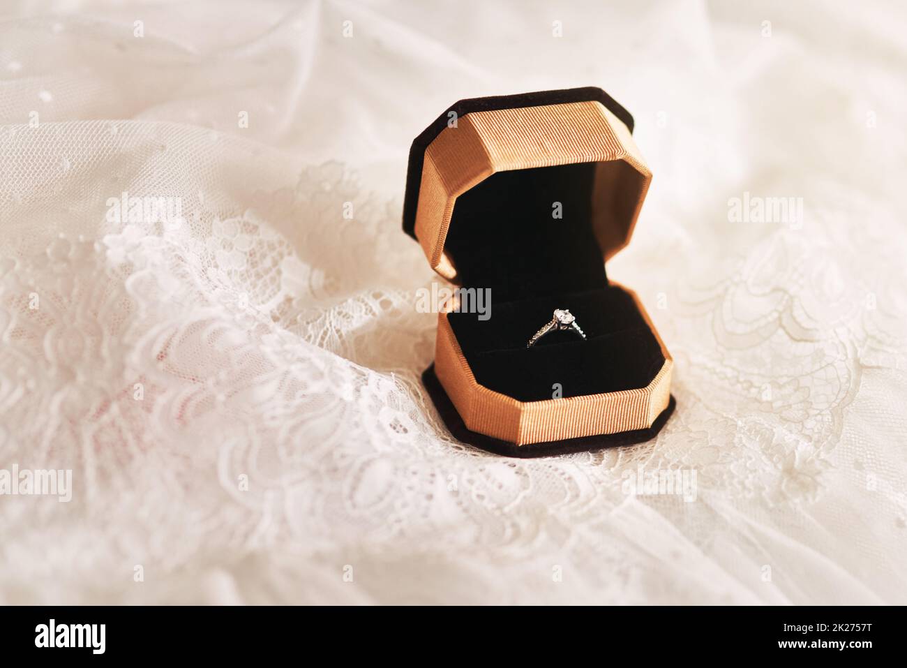 Ein Ring, der für einen besonderen Anlass im Leben geeignet ist Stockfoto