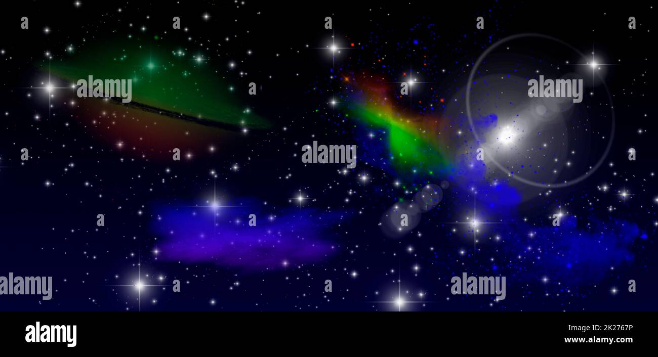 Cosmos - eine abstrakte Darstellung des Raums - ein Hintergrund Stockfoto