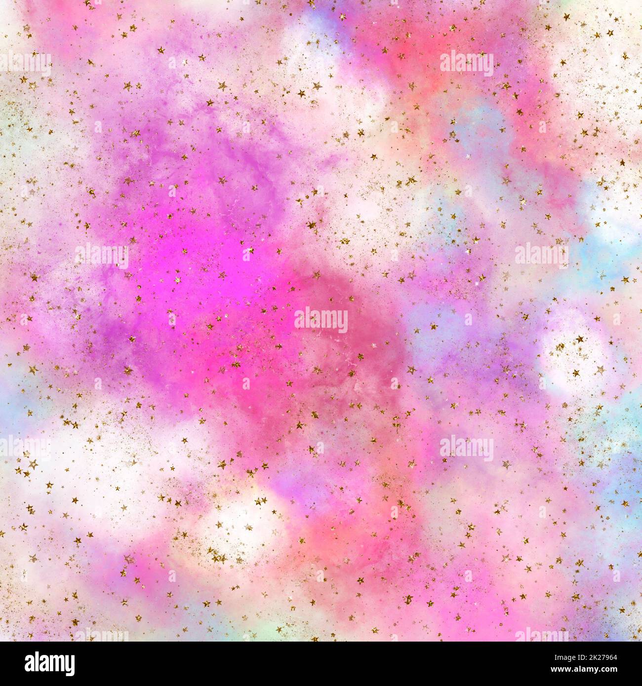 Nebel, Sternhaufen im tiefen Raum. Science-Fiction-Kunst Stockfoto