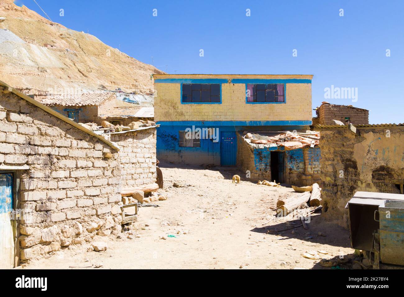 Blick auf die Bergbaustadt Potosi, Bolivien Stockfoto