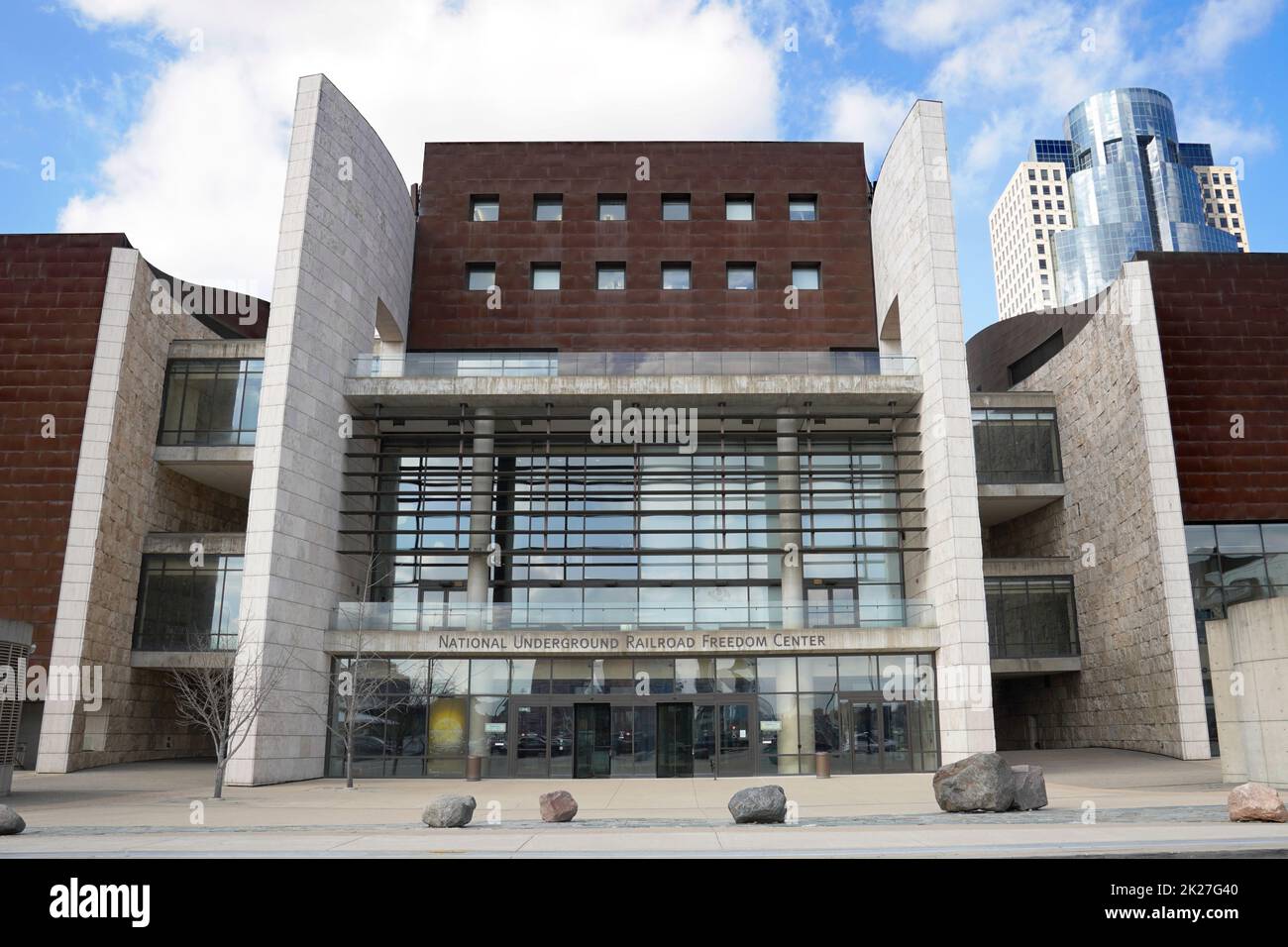 Cincinnati, Ohio, USA. 9. März 2022: National Underground Railroad Freedom Museum Stockfoto