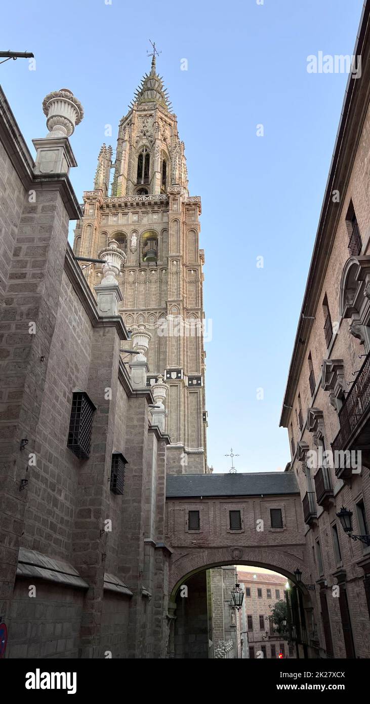 Fassade der Kathedrale von toledo Stockfoto
