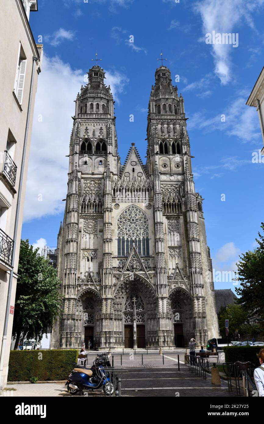 Tours, Frankreich. Cathédrale Saint-Gatien oder Kathedrale Stockfoto