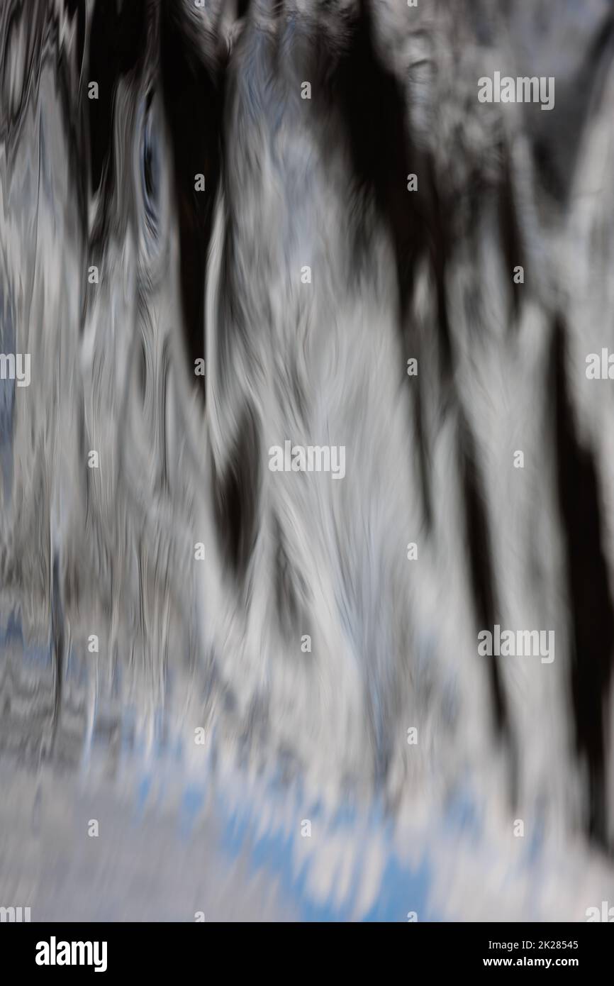 Abstrakte, silberne Wasserstruktur Stockfoto