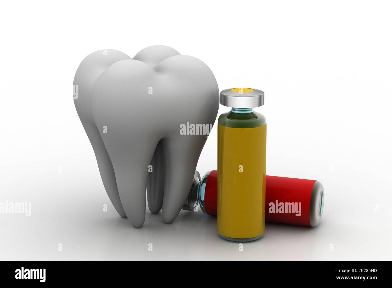 Zahnmedizinisches Gesundheitskonzept Stockfoto