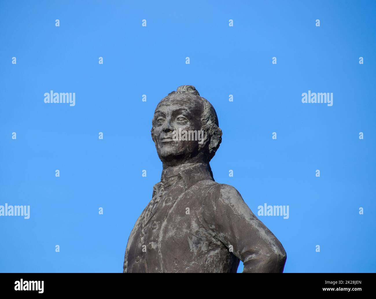 Denkmal für Suvorov. Denkmal des großen Kommandanten Stockfoto
