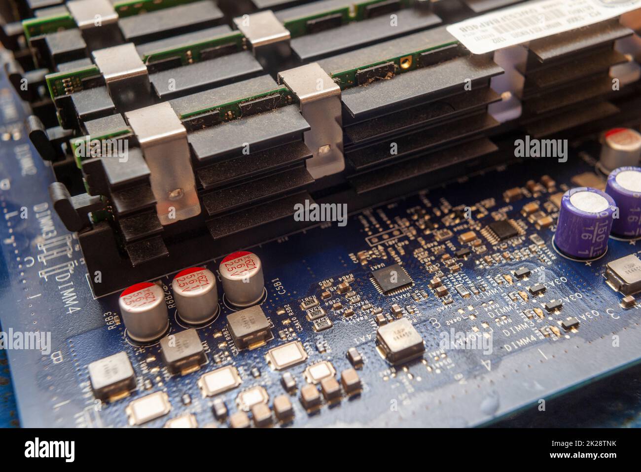 Platine mit RAM in einem Computer am Sonntag, 11. September 2022. (© Richard B. Levine) Stockfoto