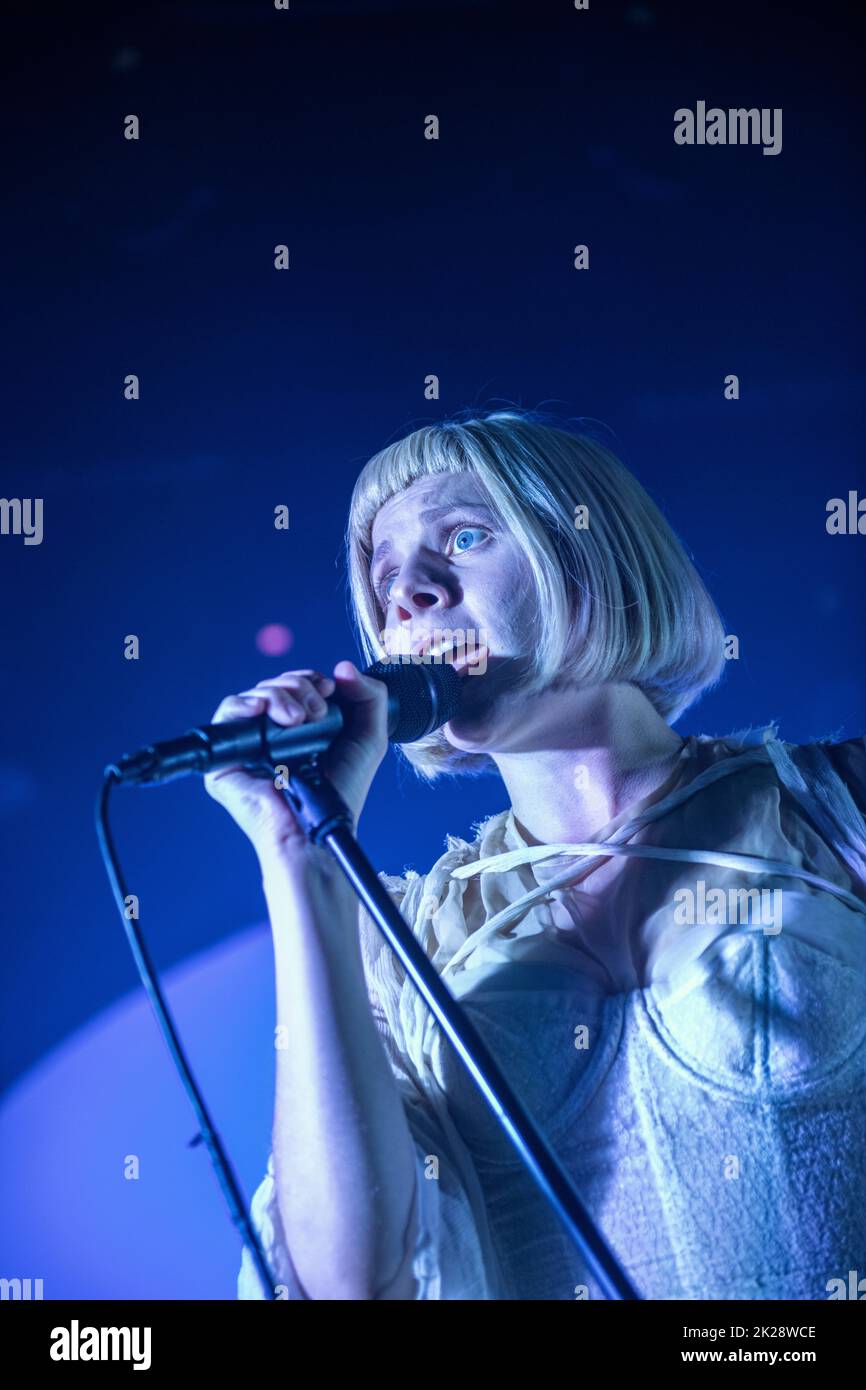 Aurora tritt in der Sala Apolo, Barcelona auf 12. Sept. 2022. Fotograf