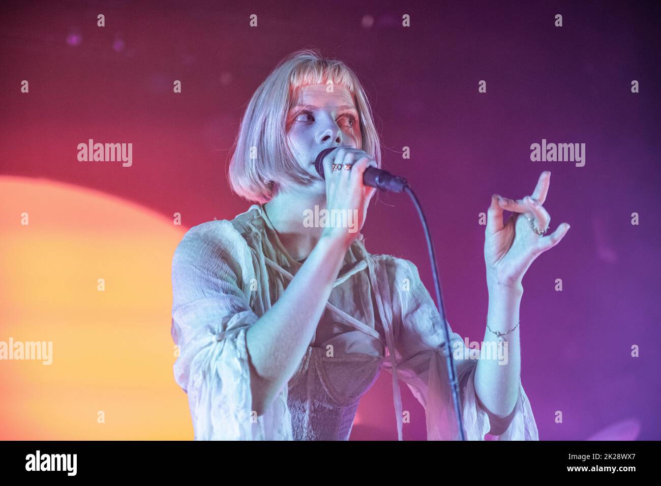 Aurora tritt in der Sala Apolo, Barcelona auf 12. Sept. 2022. Fotograf