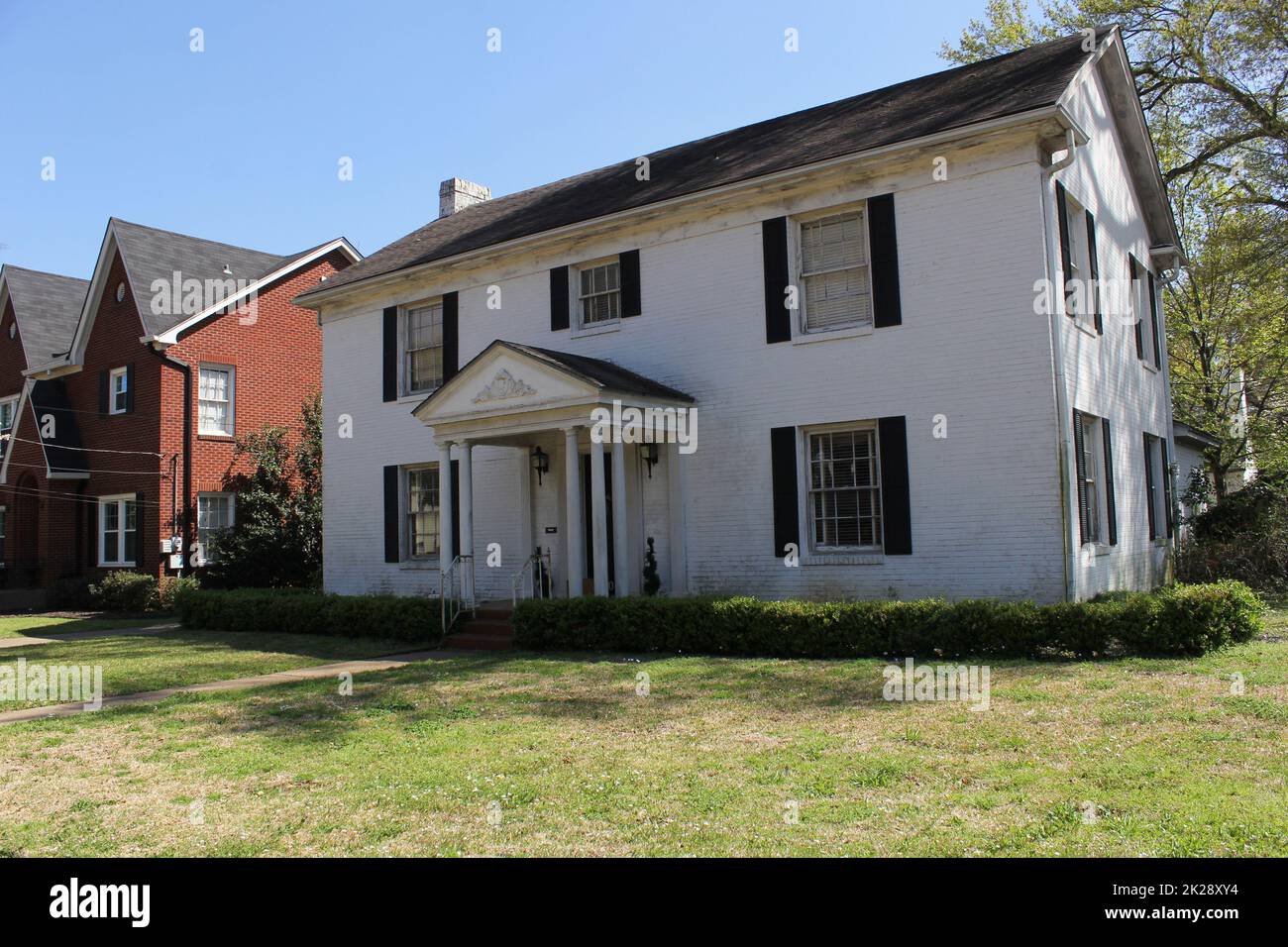 Historisches Herrenhaus in der ländlichen Kleinstadt Ost-Texas Stockfoto