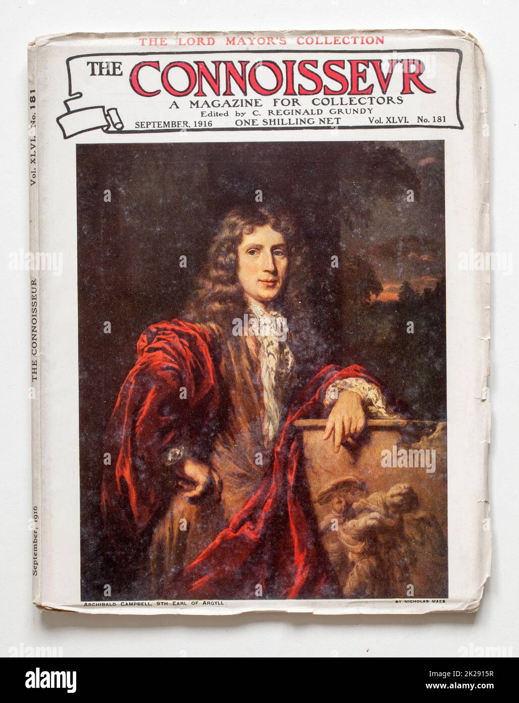1916 Ausgabe des Connoisseur Magazine Stockfoto