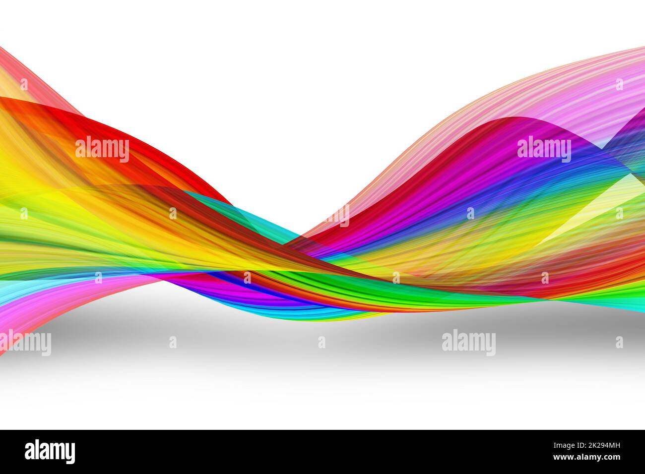 regenbogenwellen Stockfoto
