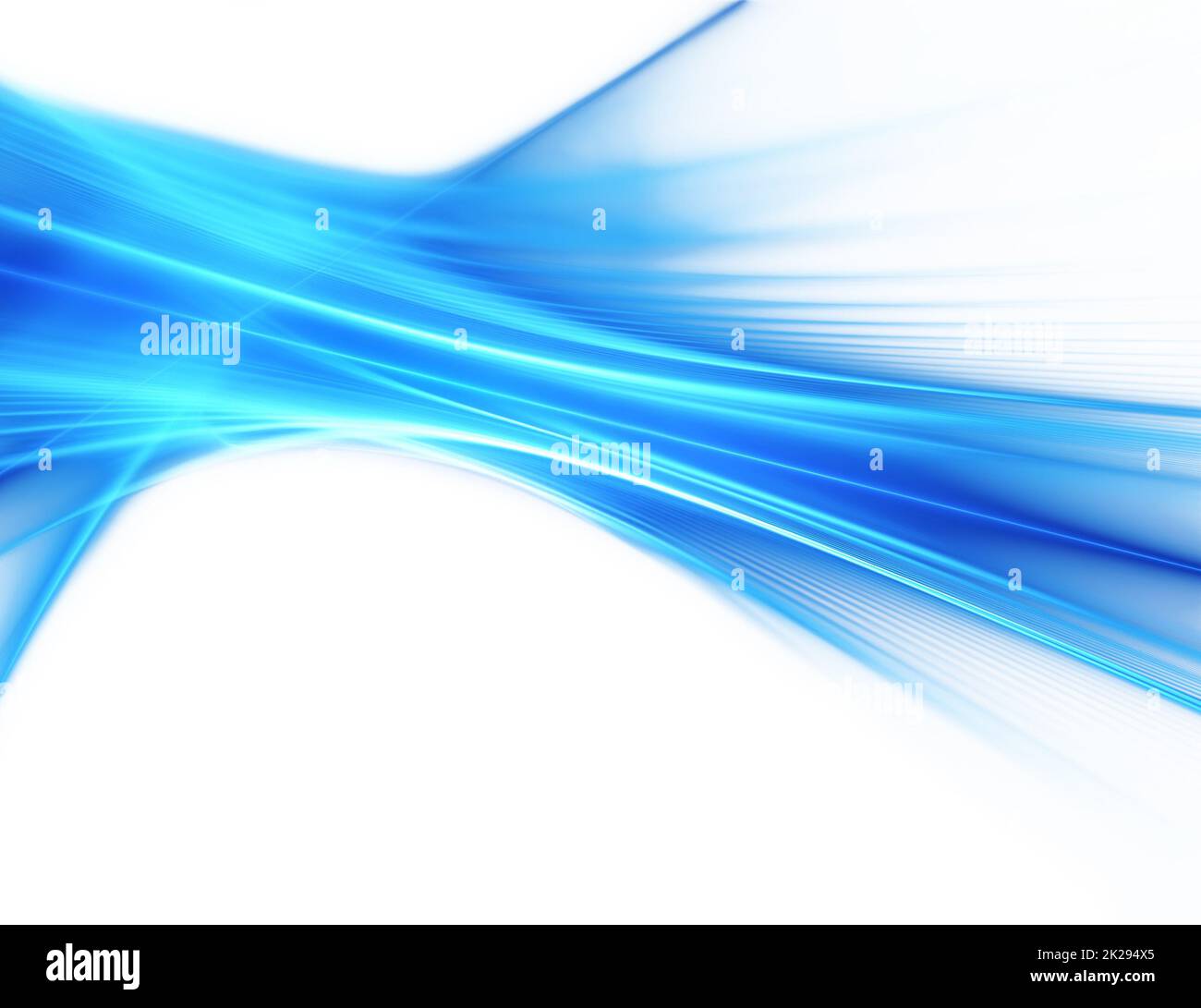 Blaue Neonwelle Stockfoto