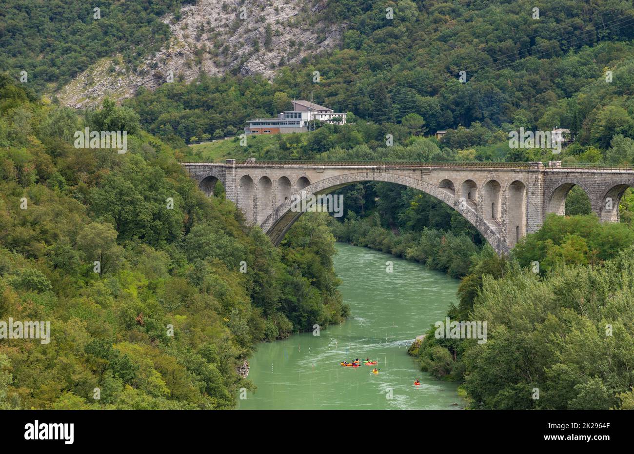 Solkan-Brücke Stockfoto