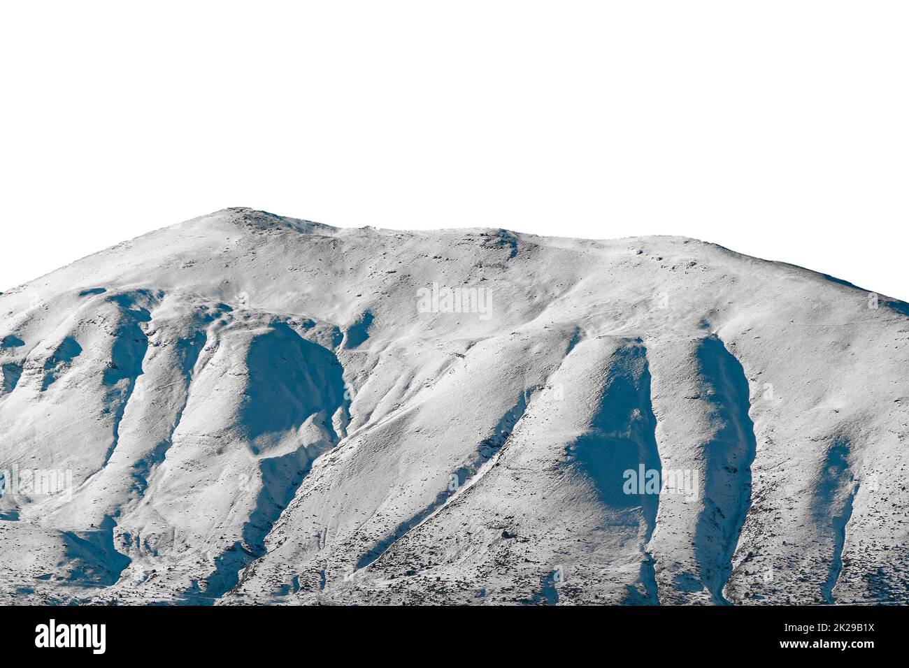 Snowy Mountain – Einzelfoto Stockfoto
