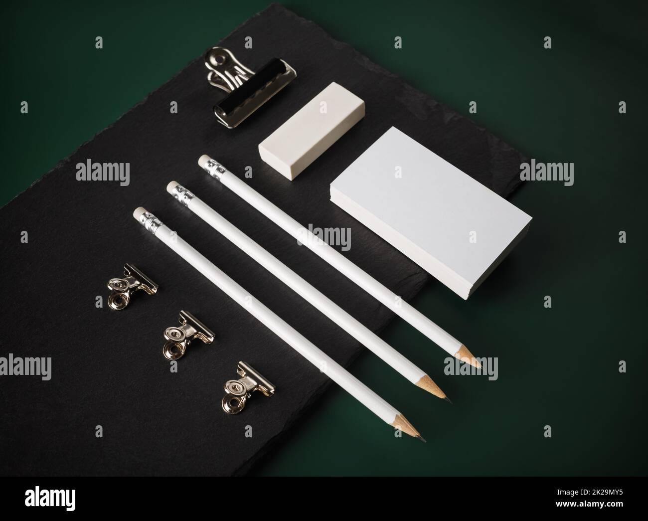 Leere Vorlage festlegen Stockfoto