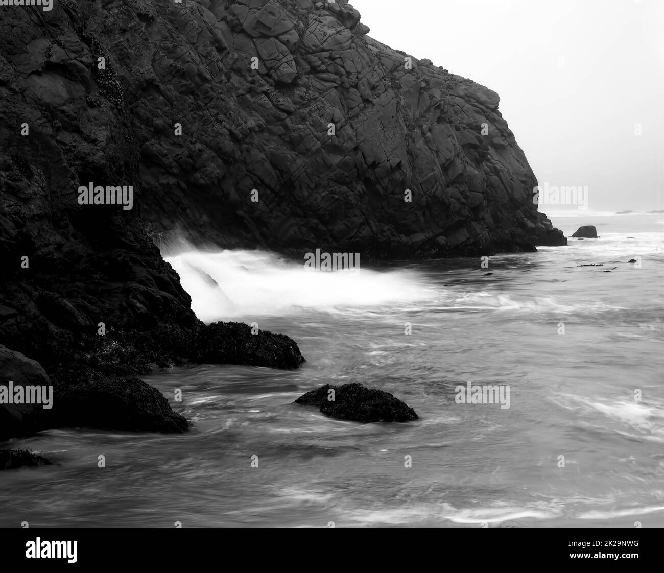 Pfeiffer Beach Keyhole Rock Stockfoto