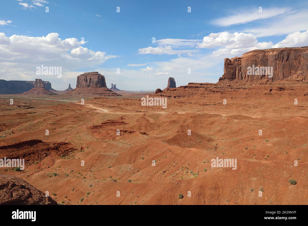 Felsformation im Monument Valley in Arizona. USA Stockfoto