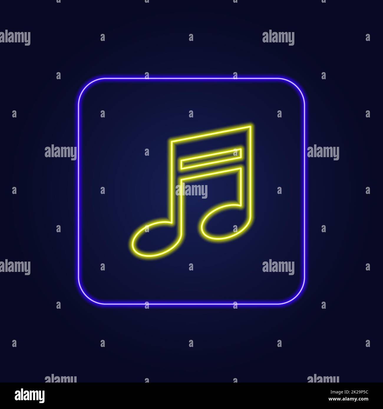 Schönes, stylisches, farbenfrohes Neonsymbol – Vektor Stockfoto