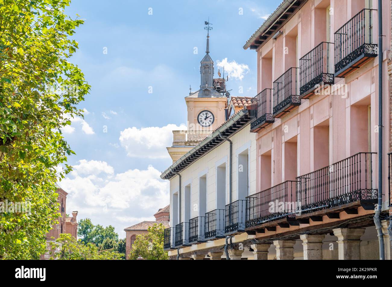 Architektur in Alcala de Henares, Provinz Madrid, Spanien Stockfoto