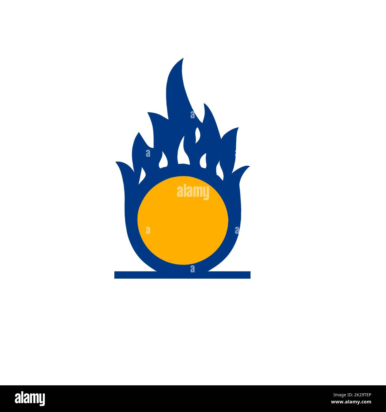 Feuer-Symbol Stockfoto