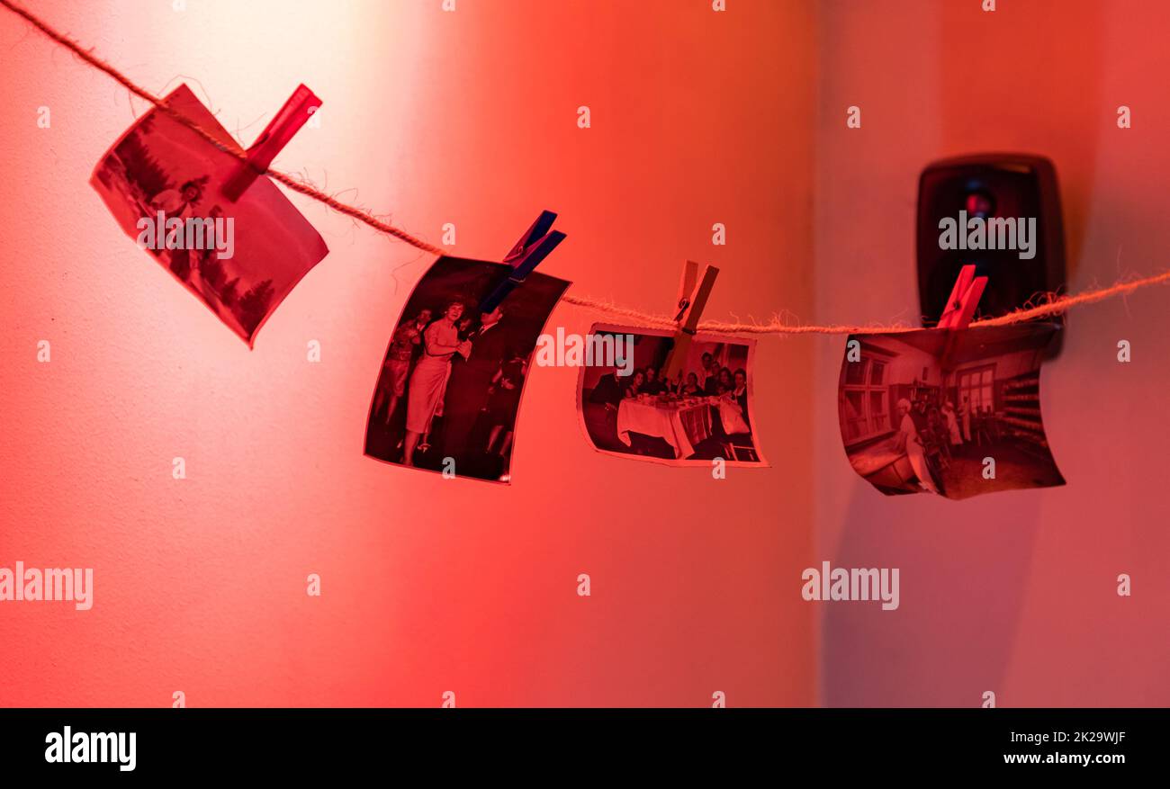 Schlesisches Museum - Fotografie Im Dunklen Raum Stockfoto