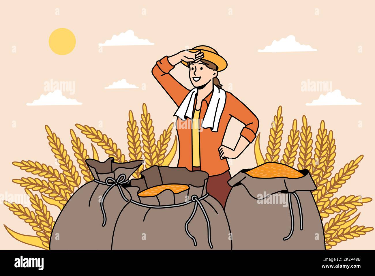 Agrarwirtschaft und Naturbegriff Stockfoto