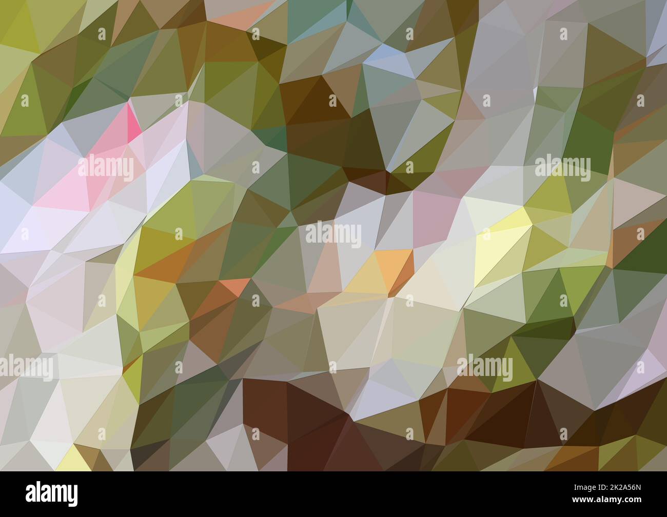Farbenfroher polygonaler Mosaikhintergrund aus Dreiecken für kreative Designarbeiten Stockfoto