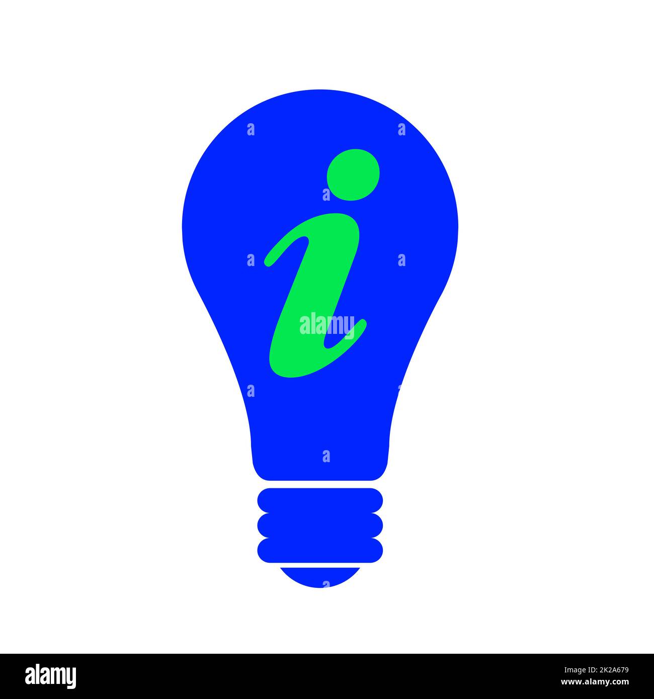Abbildung einer Glühlampe – ein Symbolsymbol Stockfoto