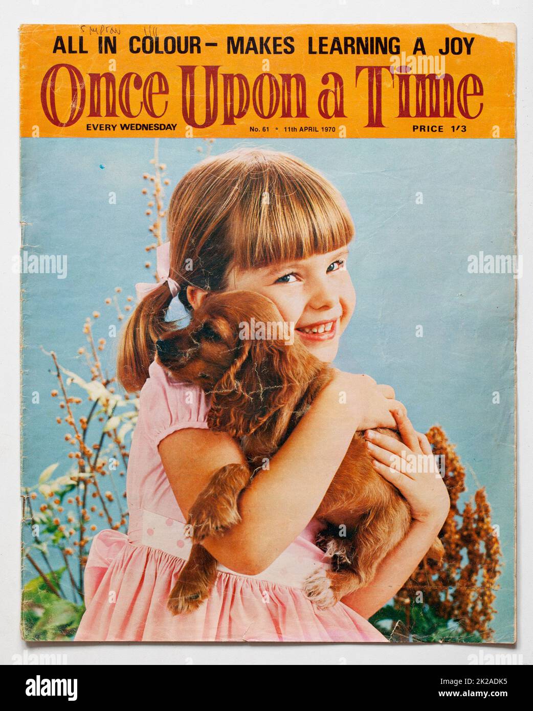 1970s Ausgabe des Once Upon A Time Childrens Magazine Stockfoto