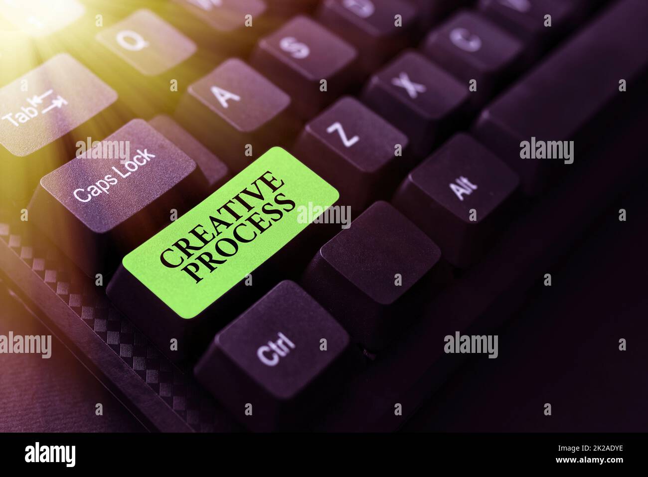 Das Schild zeigt den kreativen Prozess an. Business Showcase Ideen in etwas Wertvolles zu bringen Kreativität Abstrakt Erstellen von Online-Schreibdiensten, Lernen von Computerprogrammcodes Stockfoto