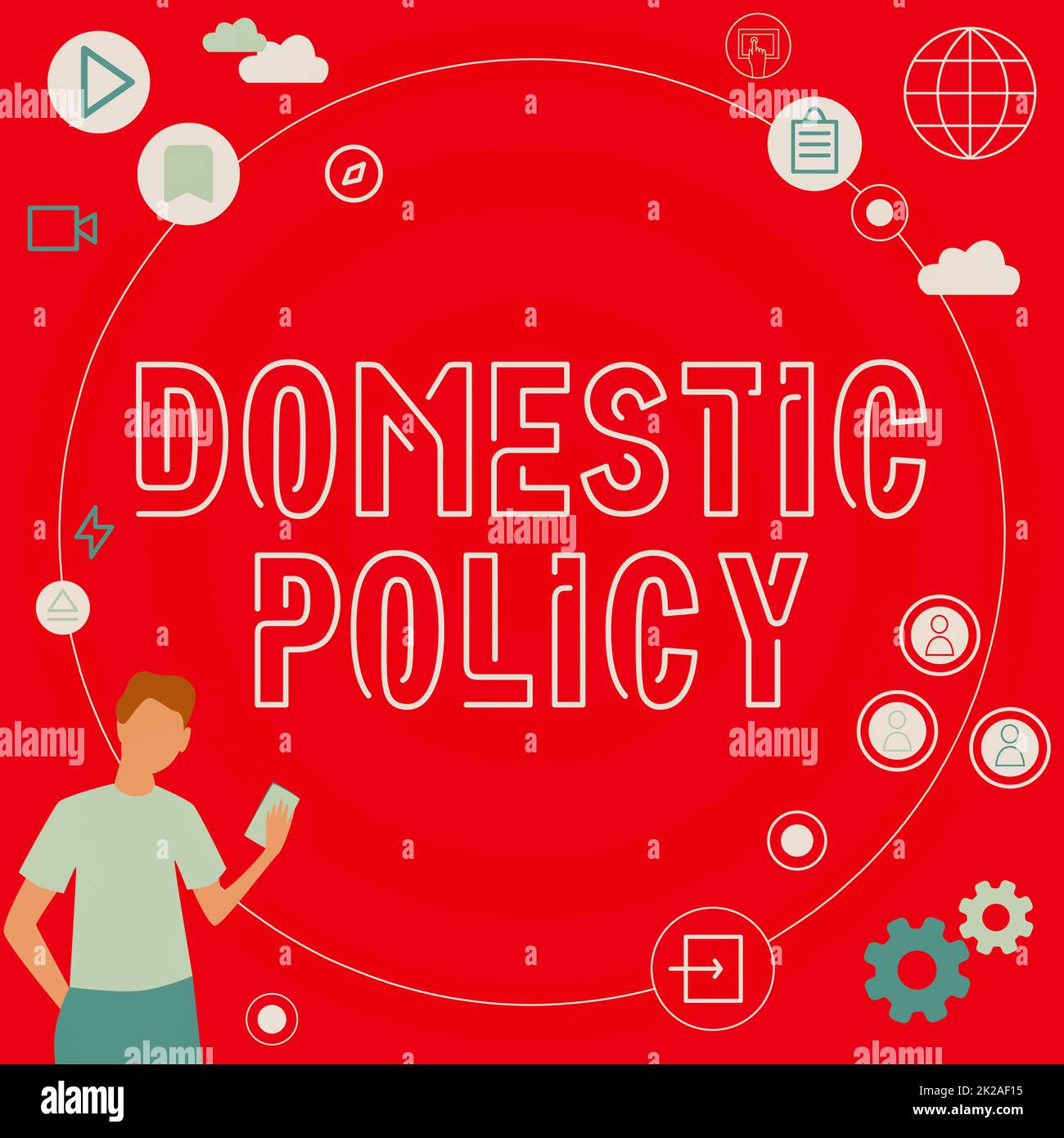 Handschrift Text Hausordnung. Unternehmerischer Ansatz von einer nationalen Regierung ergriffene Maßnahmen zur Behandlung von Problemen Geschäftsmann innovatives Denken als Vorreiter für Ideen auf dem Weg zu einer stabilen Zukunft. Stockfoto