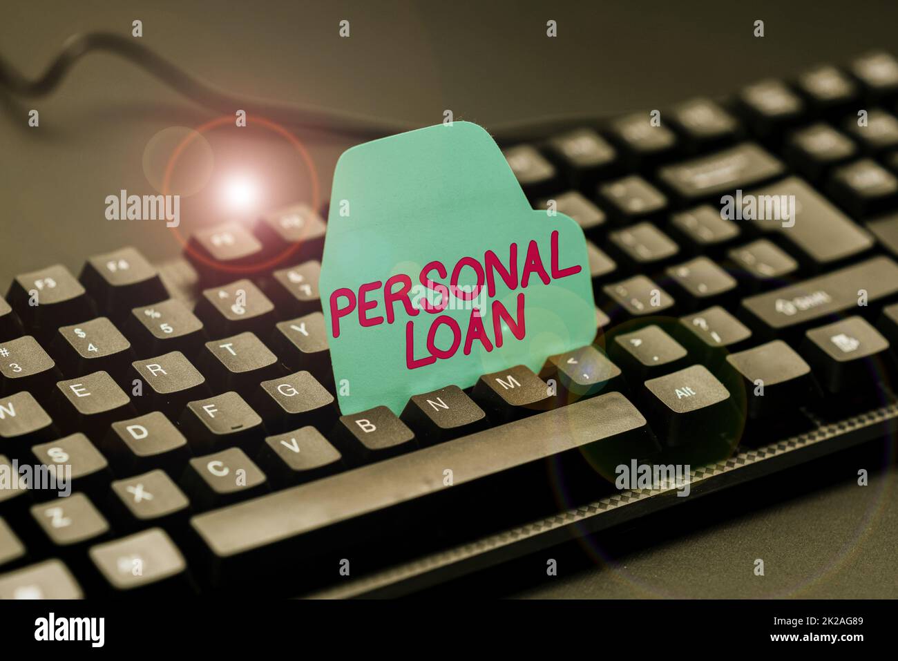 Textunterschrift Presenting Personal Loan, Business Approach Borgen eines festen Geldbetrags von einer Bank oder einer Kreditgenossenschaft Typing helpful Blog Tutorial an Stockfoto