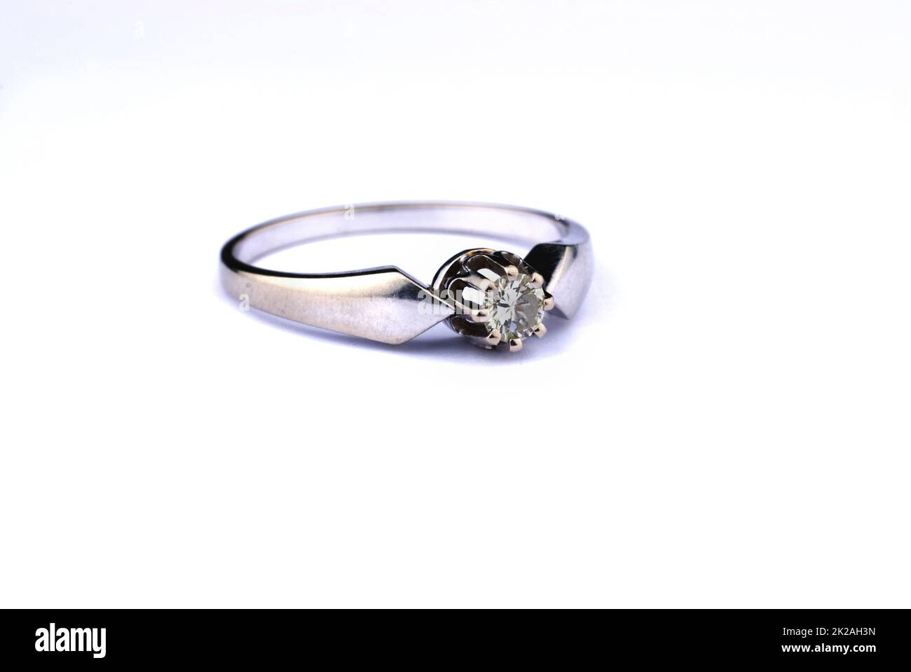 Diamantring als Zeichen von Reichtum und Macht Stockfoto