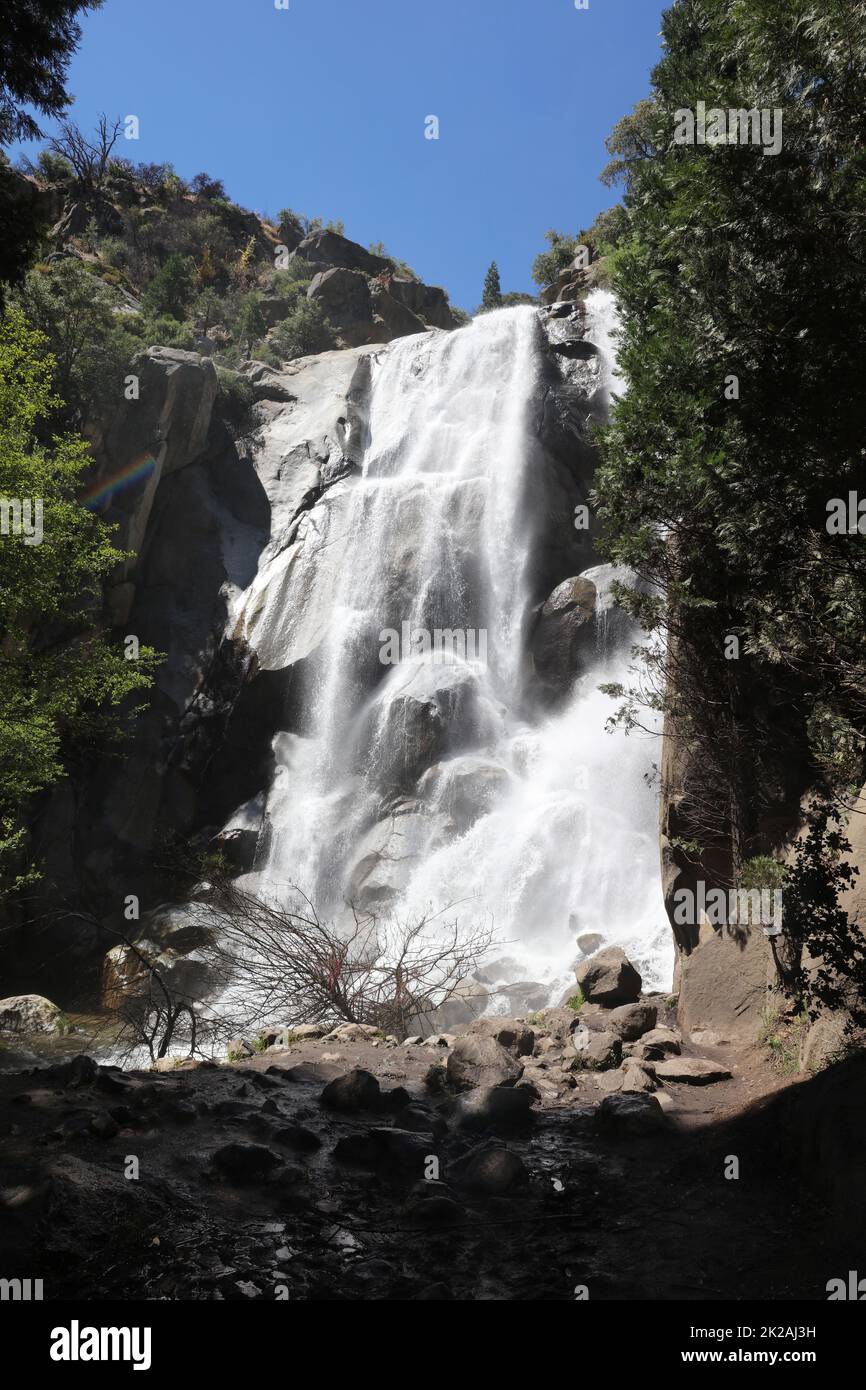 Grizzly Falls im Sequoia National Forest. Kings Canyon und Sequioa National Park. Kalifornien. USA Stockfoto