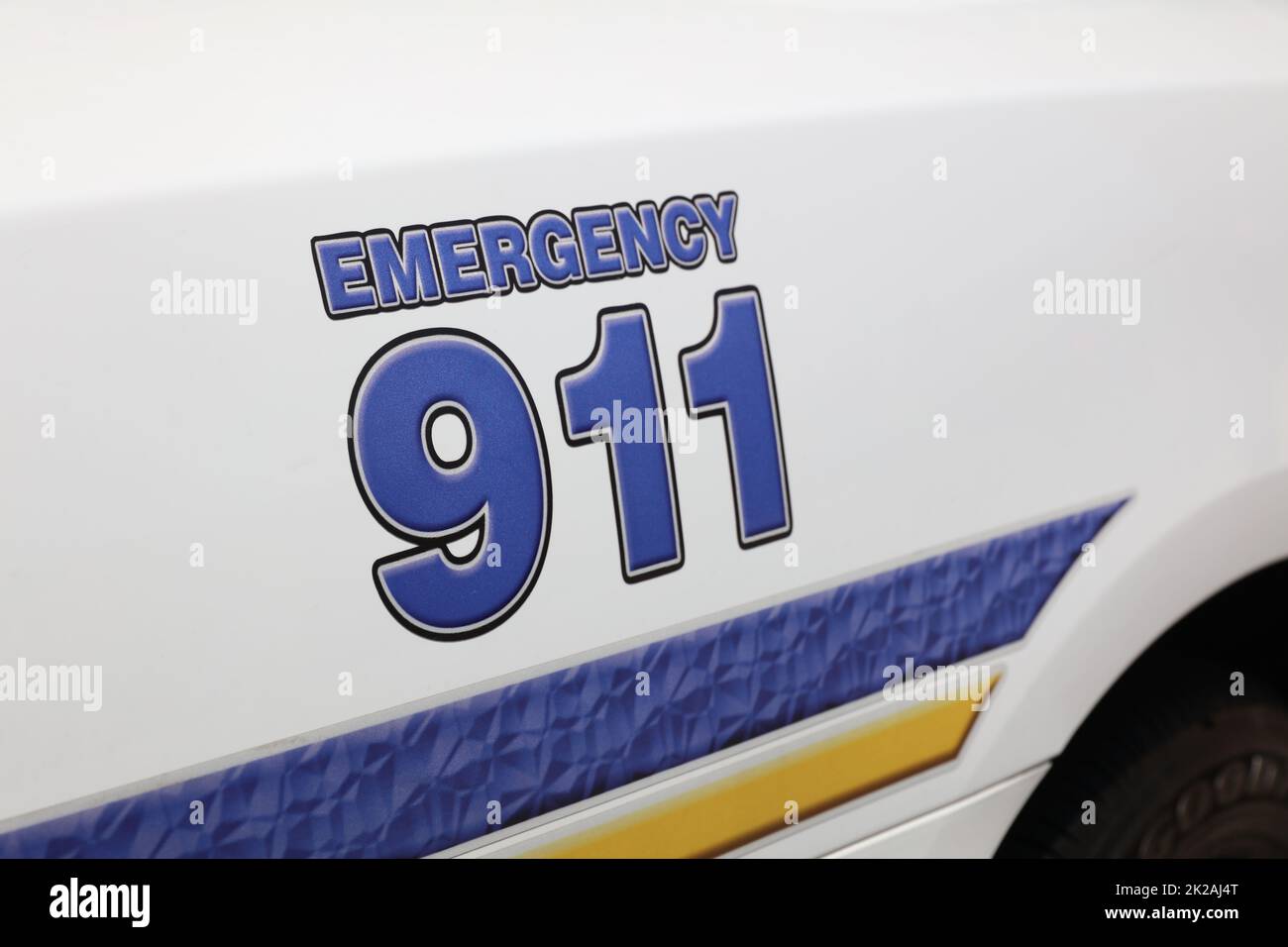 Polizeiauto in den USA Stockfoto