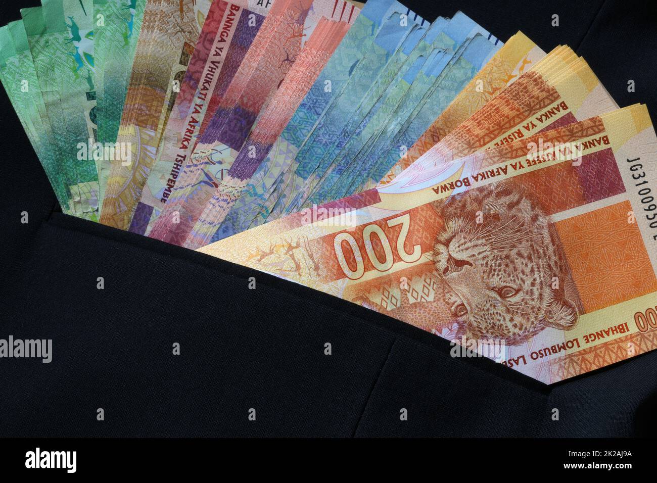 Südafrikanischer Rand Stockfoto