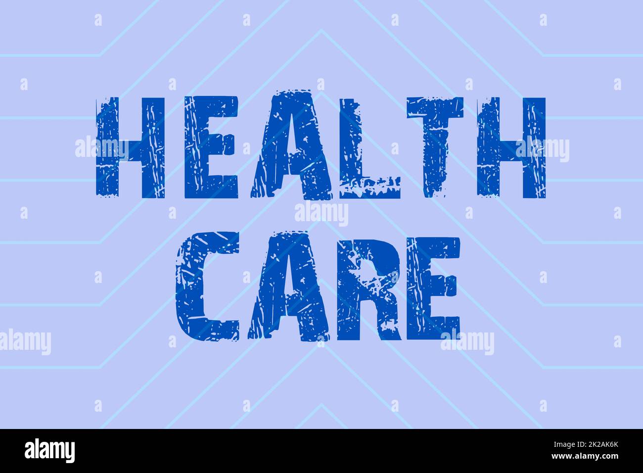 Konzeptionelle Darstellung Gesundheitswesen, Unternehmensübersicht organisierte Bereitstellung medizinischer Versorgung für Einzelpersonen oder Gemeinden illustrierte Hintergründe mit VA Stockfoto