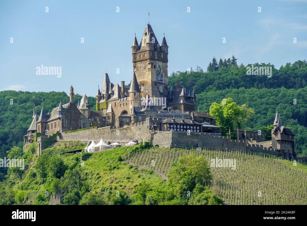Kaiserliche Burg Cochem Stockfoto