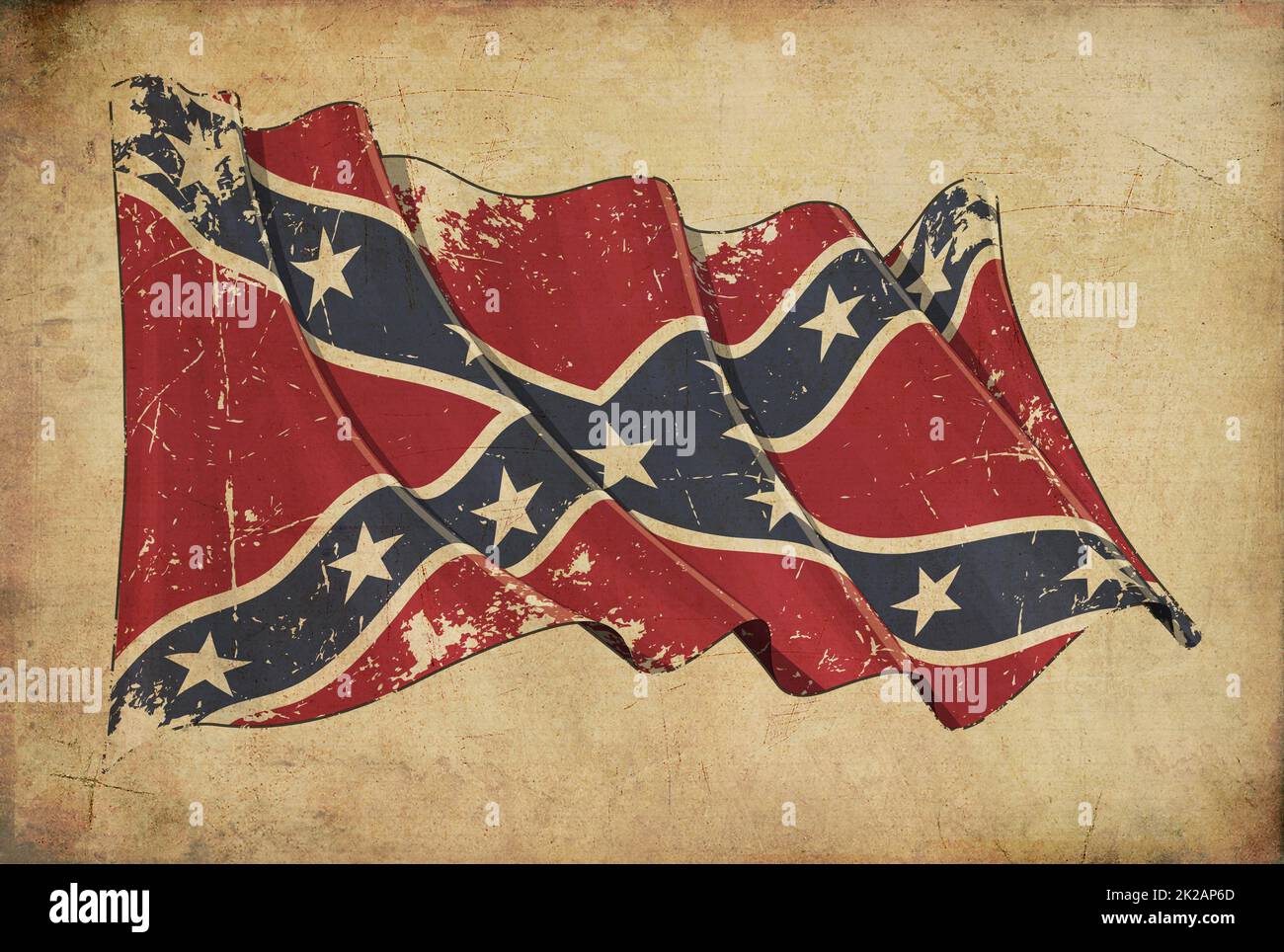Strukturiertes Hintergrundbild Der Confederate Rebel Grunge Flag Stockfoto