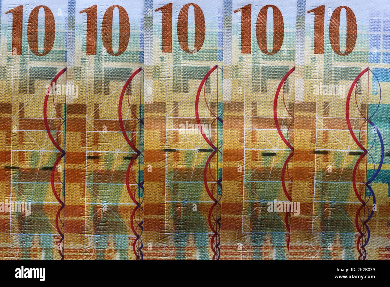 Schweizer Franken-Banknoten Stockfoto