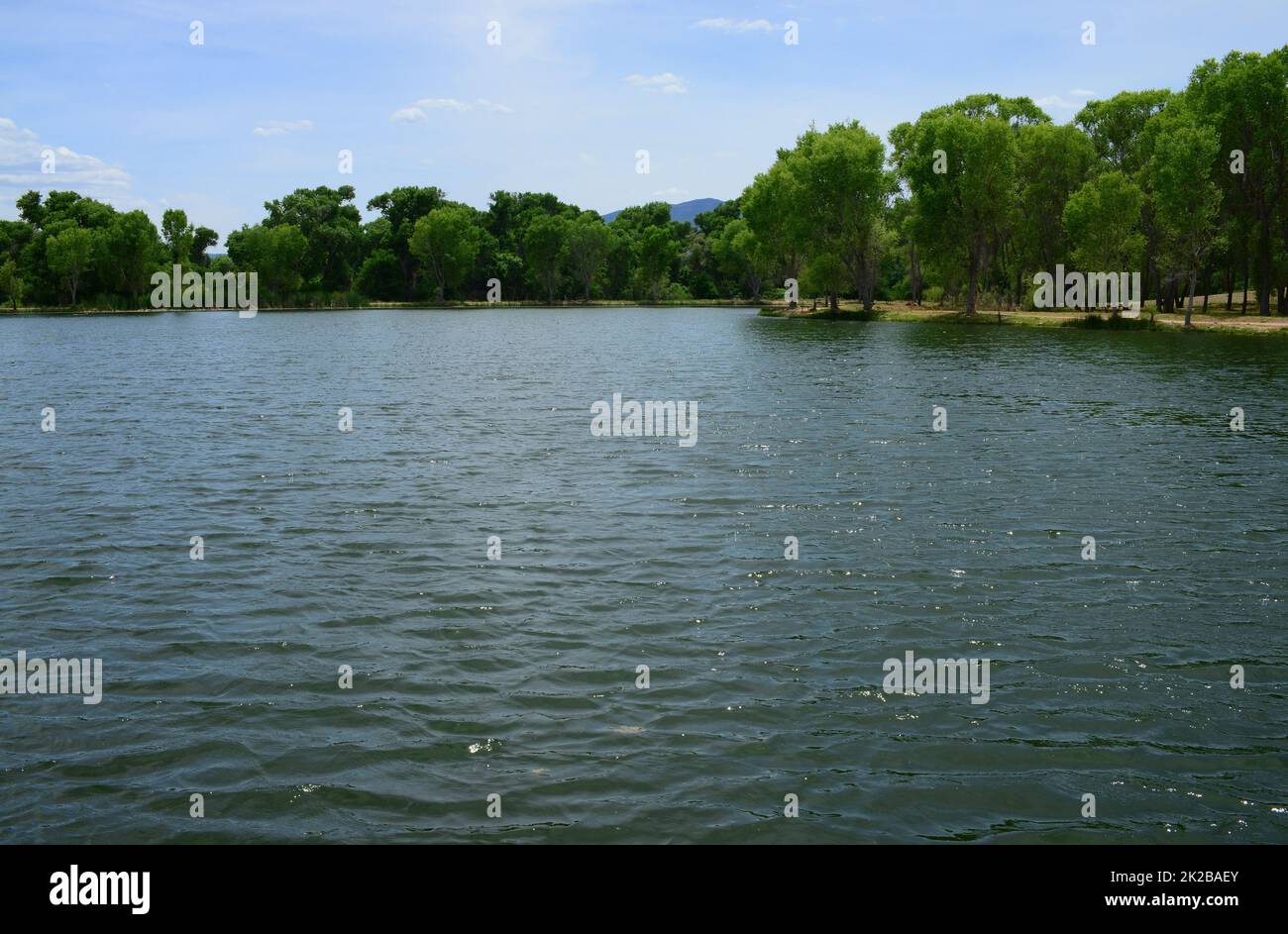 Silver Lake Cottonwood Arizona Stockfoto