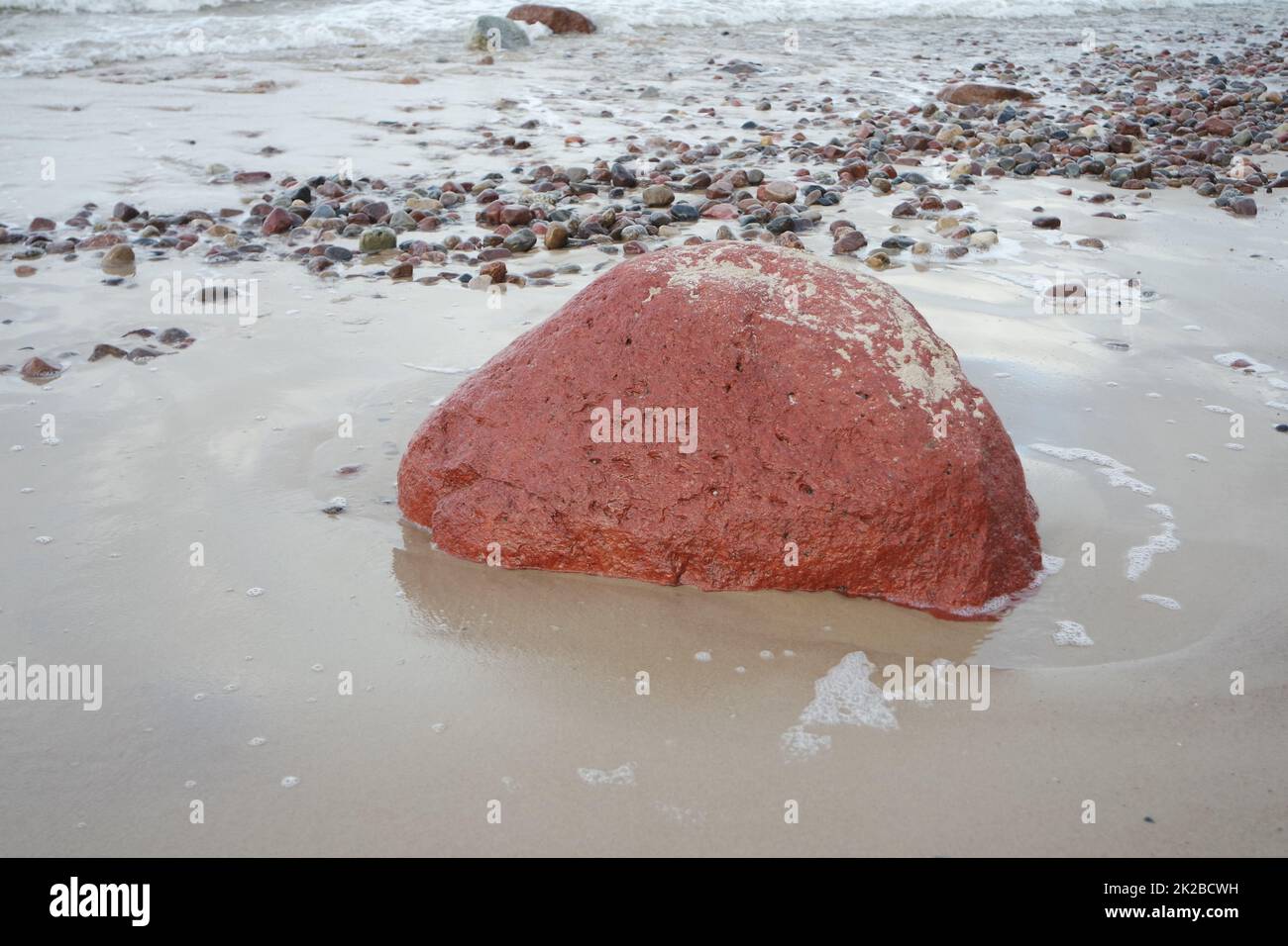 Steinen am Strand Stockfoto