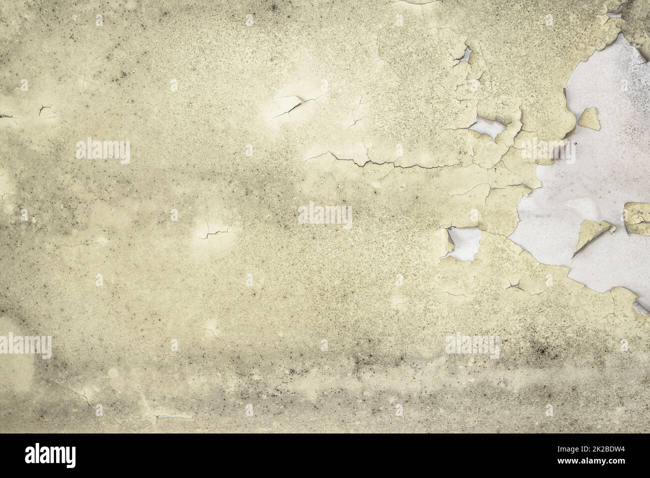 Verschlissene gelbe Wand Stockfoto