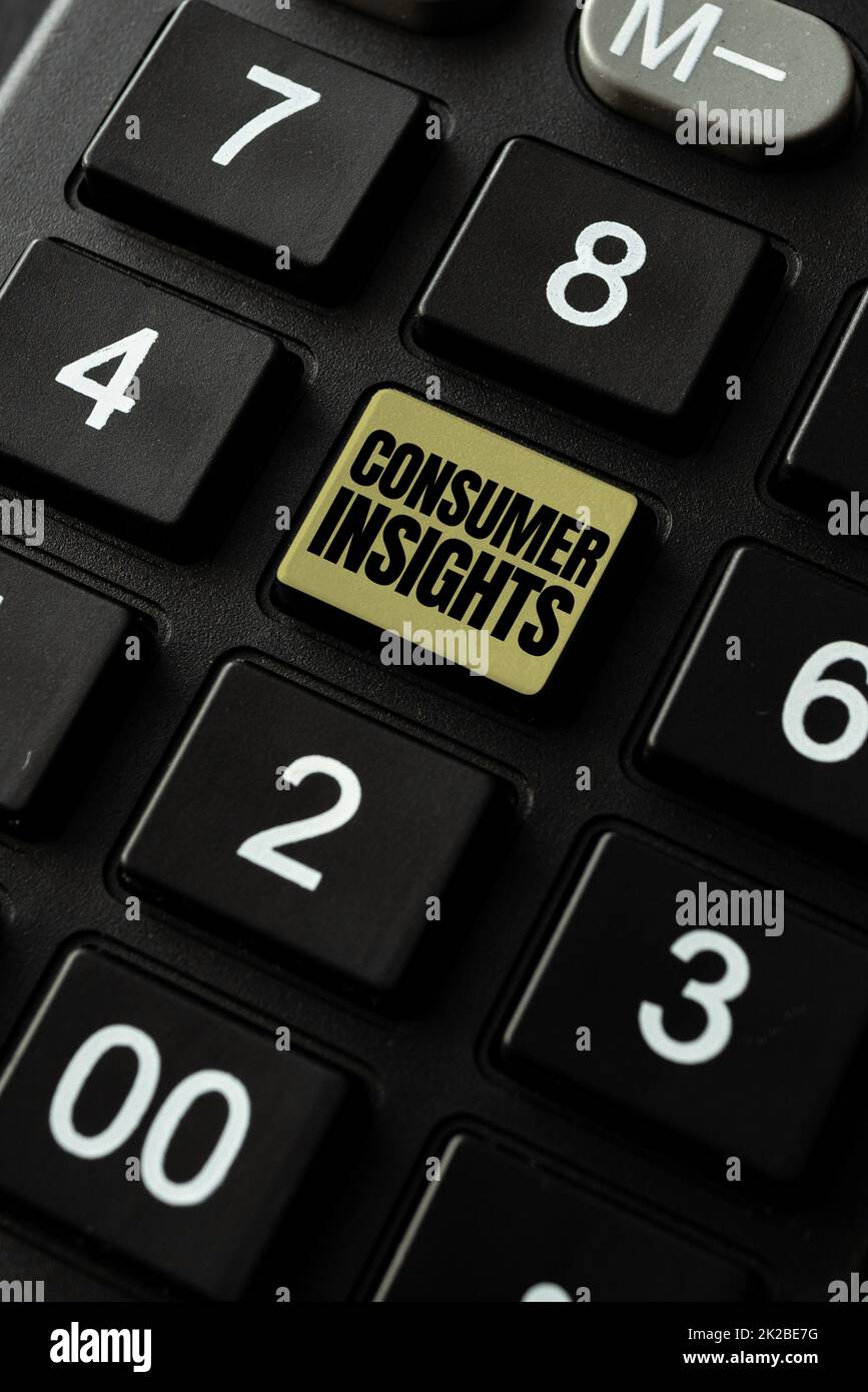 Schreiben mit Text „Consumer Insights“. Wort für Verhalten, das darauf abzielt, die Effektivität eines Produkts zu erhöhen Ideen für Online-Dokumentation, indem wichtige Dateien ins Internet hochgeladen werden Stockfoto